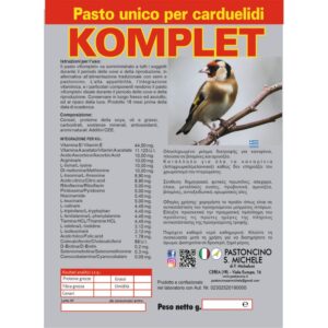 Pastoncino - S. Michele Komplet CARDUELIS - Ολοκληρωμένο μείγμα καρδερίνας και ιθαγενών - 4kg